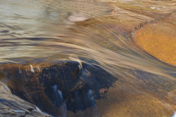 water flowing in slow-motion